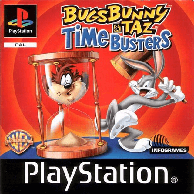 Bugs Bunny and Taz Time Busters box art for Playstation
